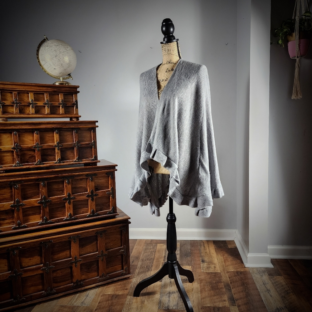 Open-Front Ruffled Wrap - Picture 1 of 5